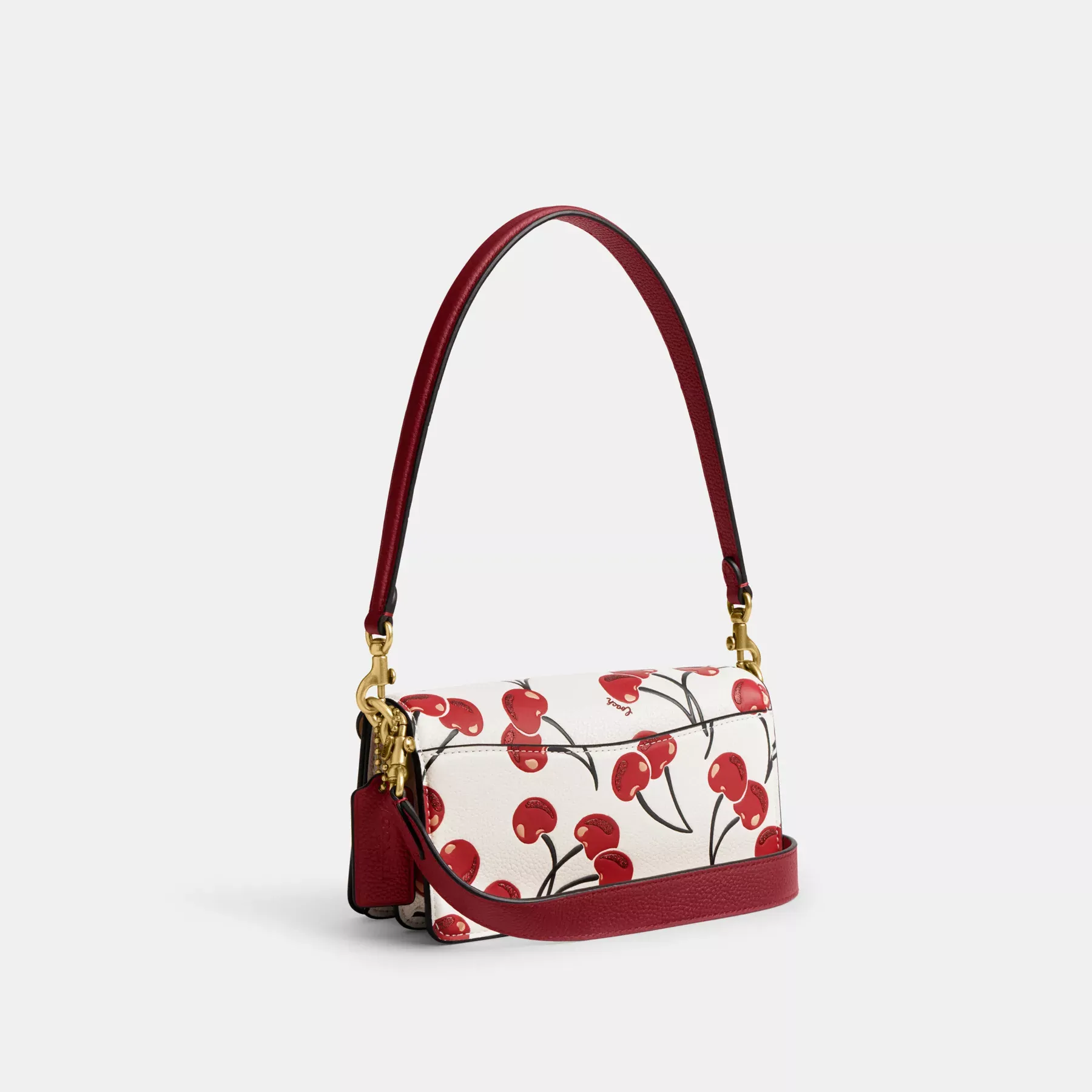 Tabby Shoulder Bag 20 With Cherry Print