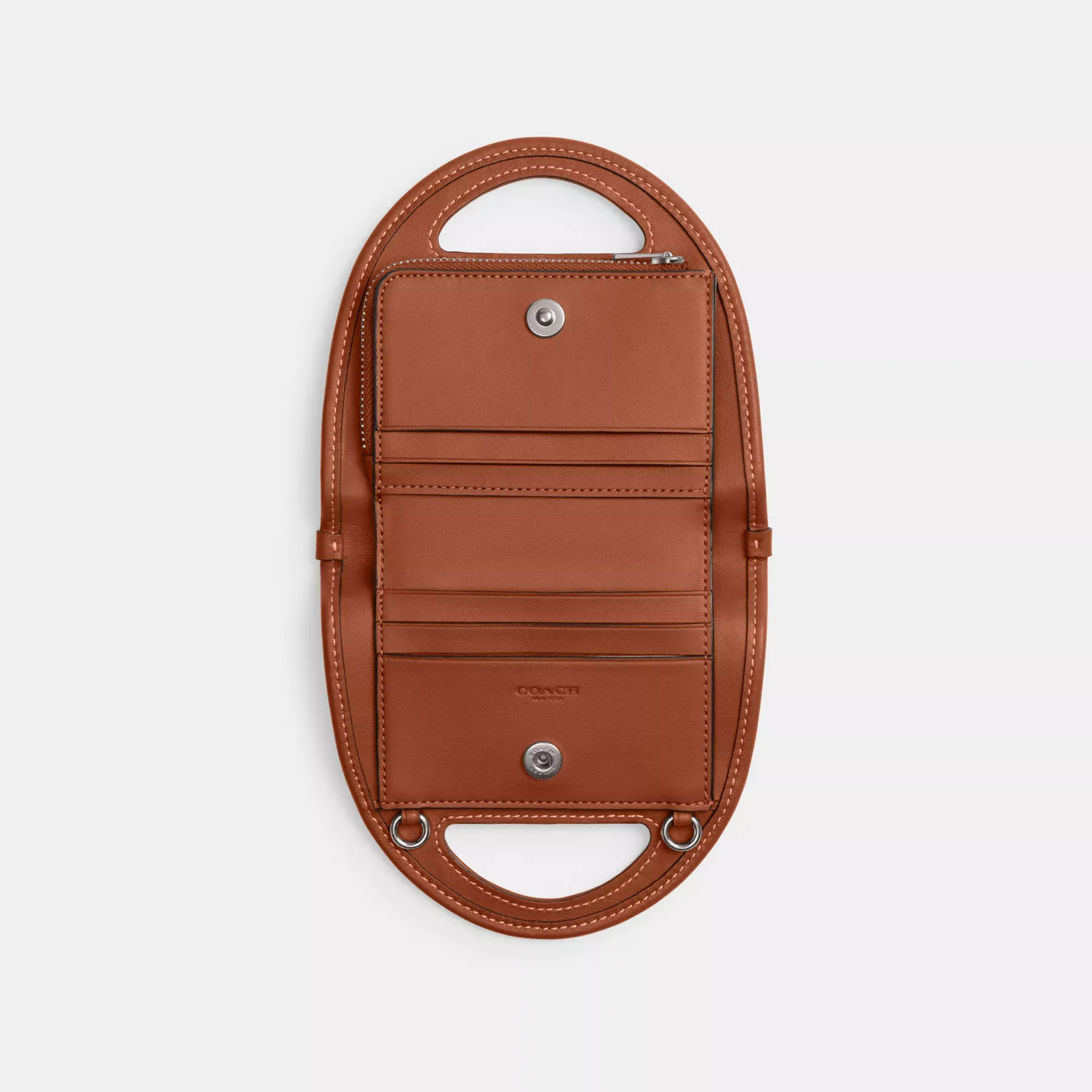 Top Handle Card Case In Crystal Signature Jacquard Top Handle Card Case In Crystal Signature Jacquard