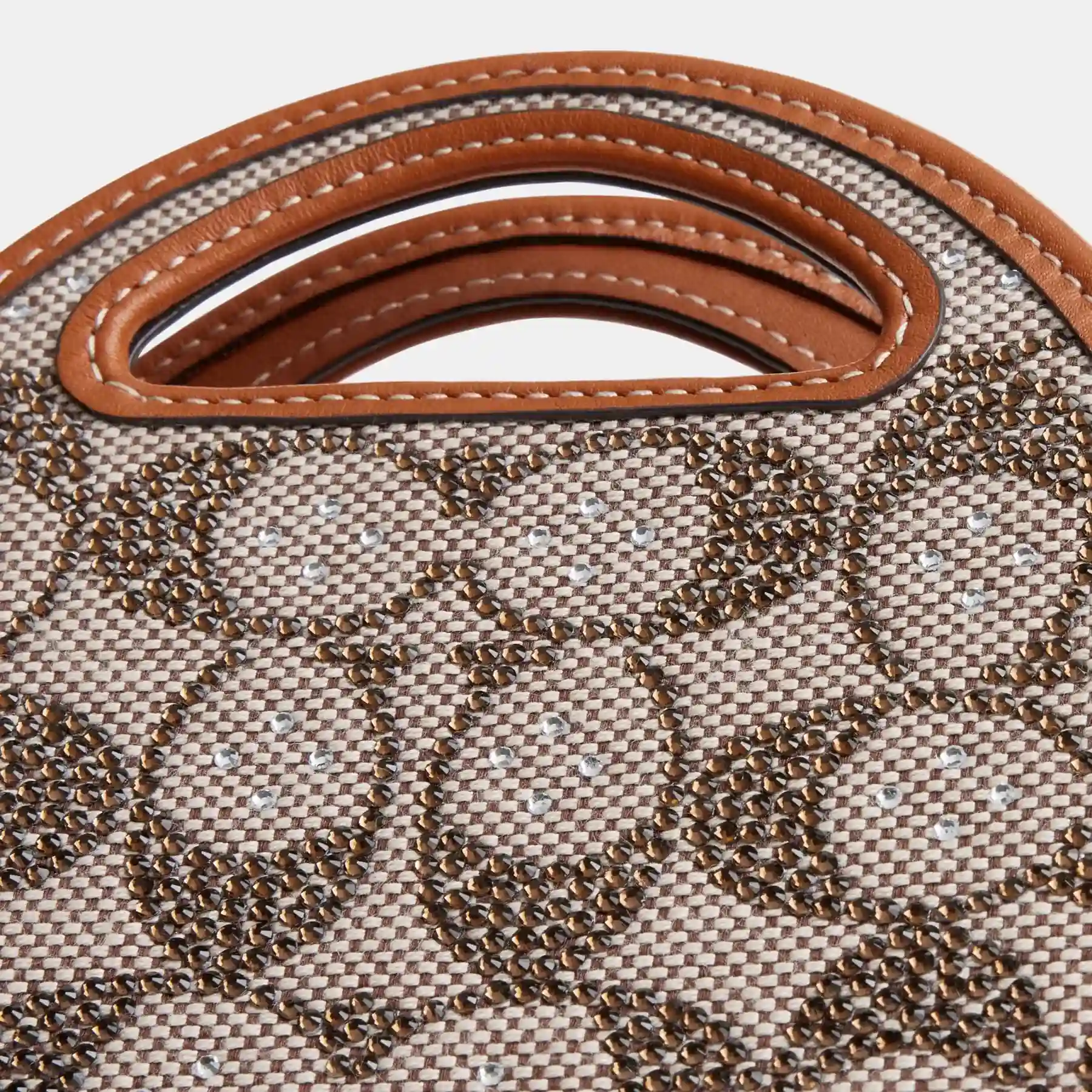 Top Handle Card Case In Crystal Signature Jacquard Top Handle Card Case In Crystal Signature Jacquard