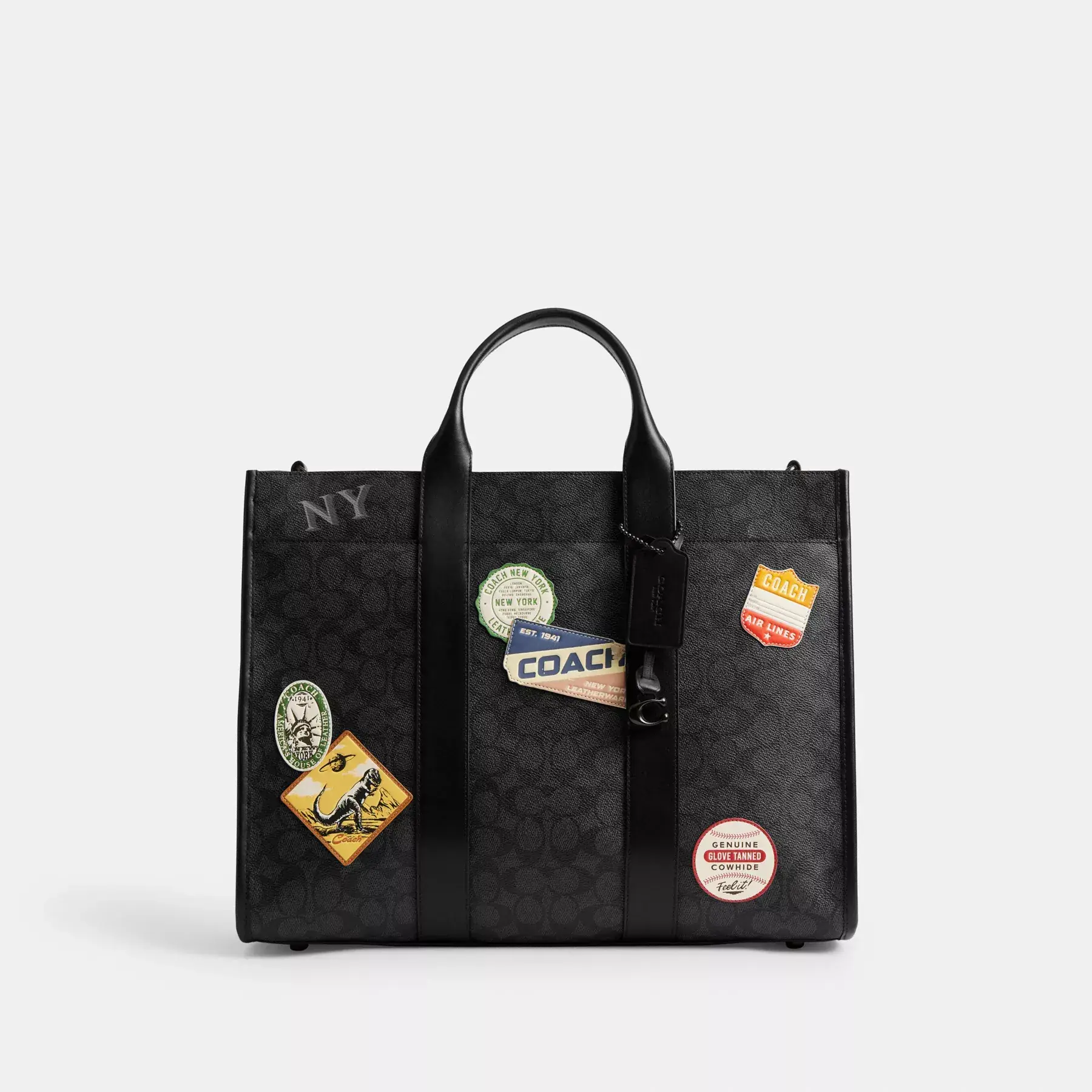 Wesley Tote In Signature Canvas With Patches
